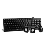 Combo Teclado, Mouse Y Cornetas Para Pc AGI-9885