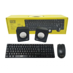 Combo Teclado, Mouse Y Cornetas Para Pc AGI-9880