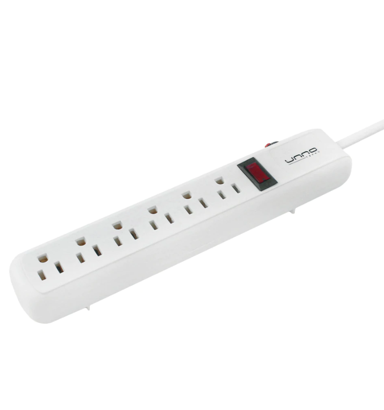 Regleta 6 Tomas 120v Protección Contra Picos