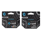 Combo Cartuchos Compatible Hp 21 Xl Negro Y 22 Xl Tricolor