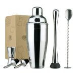 Coctelera Kit Bartender Barman Acero Inoxidable