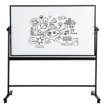 Pizarra Acrilica Magnetica Movil Giratoria Deli 90x150cm - Imagen 3